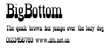 BigBottom.ttf字體轉換器圖片