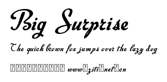 Big Surprise.ttf字體轉換器圖片