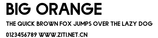 Big Orange.ttf字體轉換器圖片
