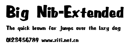 Big Nib-Extended.ttf字體轉換器圖片