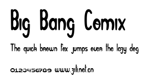 Big Bang Comix.ttf字體轉換器圖片