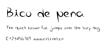 Bico de pena.ttf
