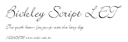 Bickley Script LET.ttf