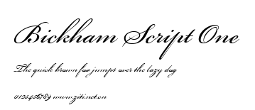 Bickham Script One.ttf