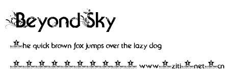Beyond Sky.ttf字體轉換器圖片