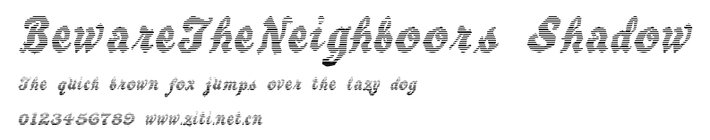 BewareTheNeighboors Shadow.ttf