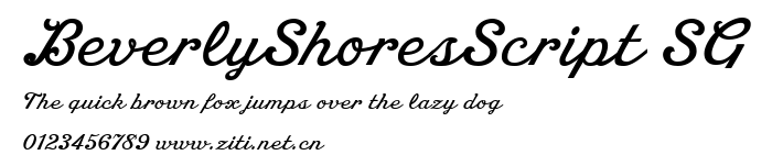 BeverlyShoresScript SG.ttf字體轉換器圖片