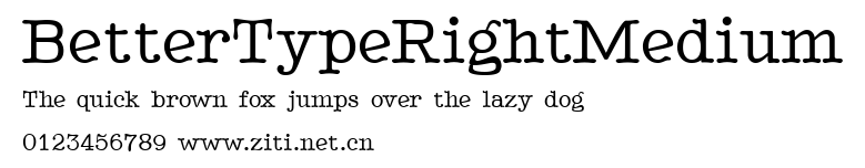 BetterTypeRightMedium.ttf字體轉換器圖片