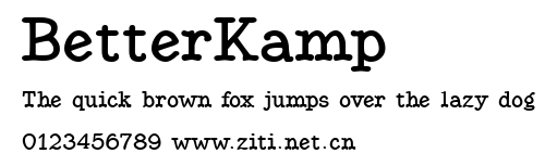 BetterKamp.ttf字體轉換器圖片
