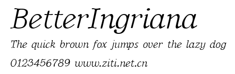 BetterIngriana.ttf字體轉換器圖片