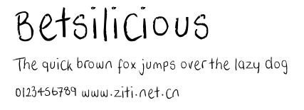 Betsilicious.ttf字體轉換器圖片