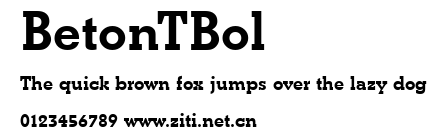 BetonTBol.ttf字體轉換器圖片