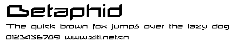 Betaphid.ttf字體轉換器圖片