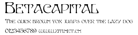 Betacapital.ttf字體轉換器圖片