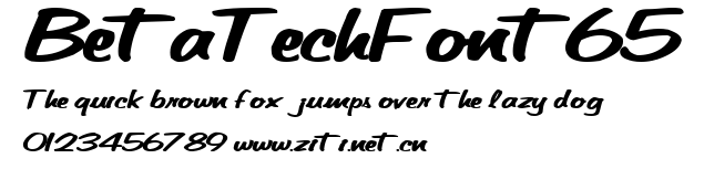 BetaTechFont65.ttf字體轉換器圖片