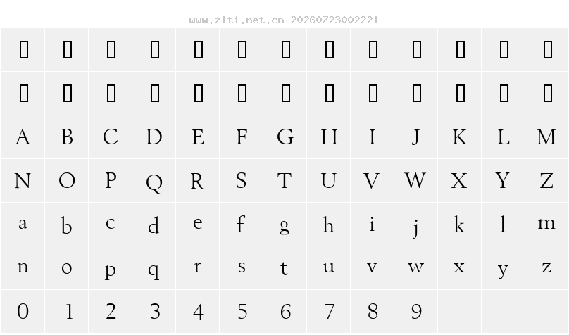 字符映射圖