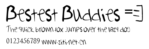 Bestest Buddies =].ttf字體轉換器圖片