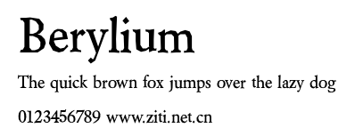 Berylium.ttf