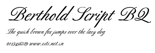 Berthold Script BQ.ttf字體轉換器圖片