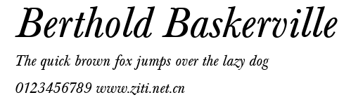 Berthold Baskerville.ttf字體轉換器圖片