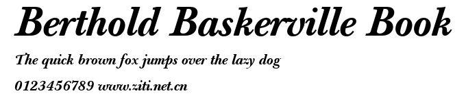 Berthold Baskerville Book.ttf字體轉換器圖片