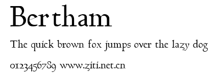 Bertham.ttf字體轉換器圖片