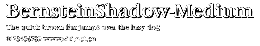 BernsteinShadow-Medium.ttf字體轉換器圖片