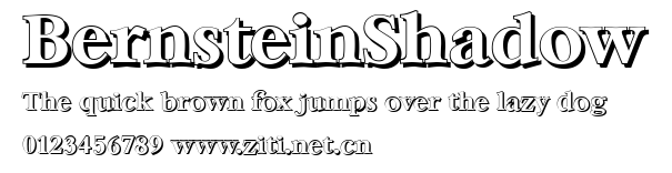 BernsteinShadow.ttf字體轉換器圖片
