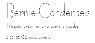 Bernie-Condensed.ttf字體轉換器圖片