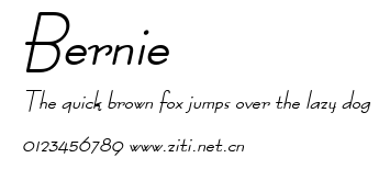 Bernie.ttf字體轉換器圖片