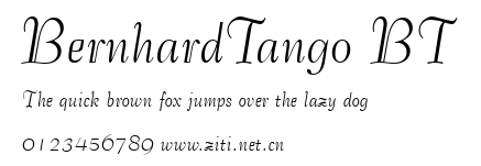 BernhardTango BT.ttf字體轉換器圖片