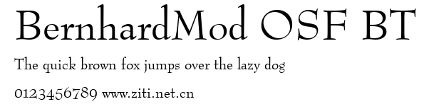 BernhardMod OSF BT.ttf字體轉換器圖片