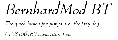 BernhardMod BT.ttf字體轉換器圖片