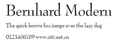 Bernhard Modern.ttf字體轉換器圖片