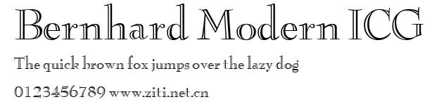 Bernhard Modern ICG.ttf字體轉換器圖片