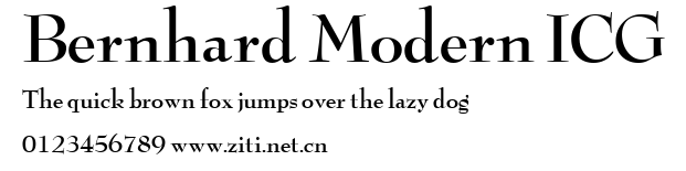 Bernhard Modern ICG.ttf字體轉換器圖片