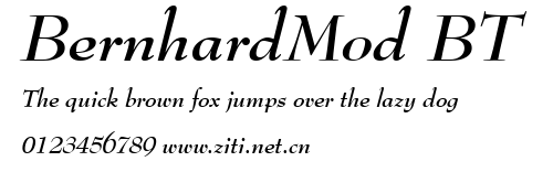BernhardMod BT.ttf字體轉換器圖片