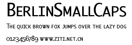 BerlinSmallCaps.ttf字體轉換器圖片