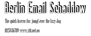 Berlin Email Schaddow.ttf字體轉換器圖片