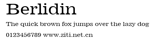 Berlidin.ttf字體轉換器圖片