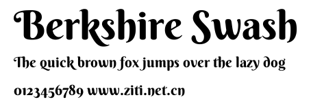 Berkshire Swash.ttf字體轉換器圖片