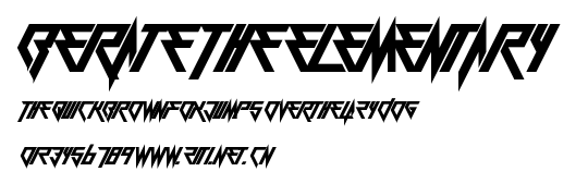 Berate The Elementary.ttf字體轉換器圖片
