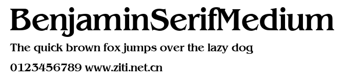 BenjaminSerifMedium.ttf字體轉換器圖片