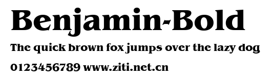 Benjamin-Bold.ttf字體轉換器圖片