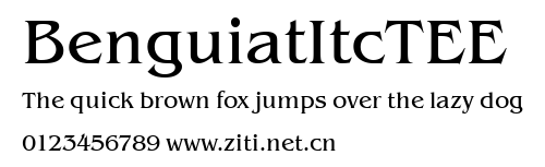 BenguiatItcTEE.ttf字體轉換器圖片