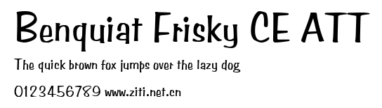 Benquiat Frisky CE ATT.ttf字體轉換器圖片