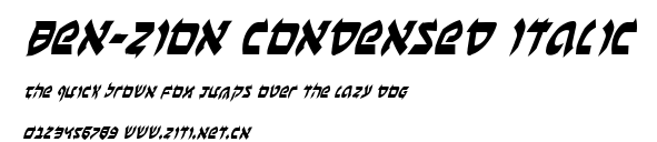 Ben-Zion Condensed Italic.ttf