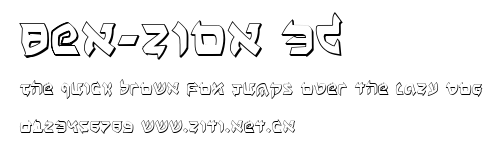 Ben-Zion 3D.ttf