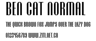 Ben Cat Normal.ttf字體轉換器圖片