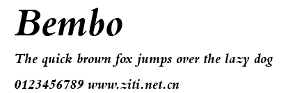 Bembo.ttf字體轉換器圖片